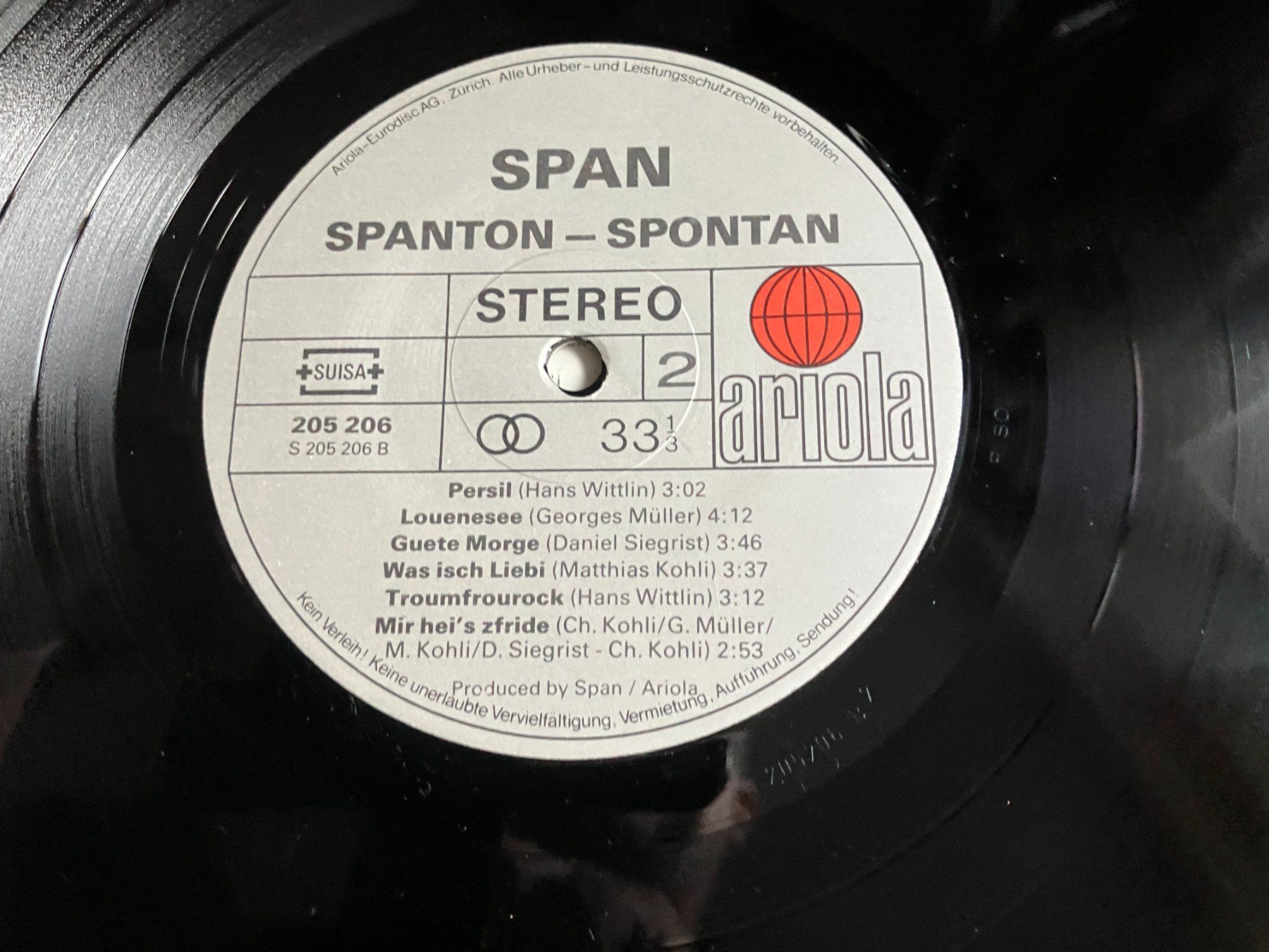 Schallplatten: Span – Gebraucht aus Aarwangen von Jukebox3 8