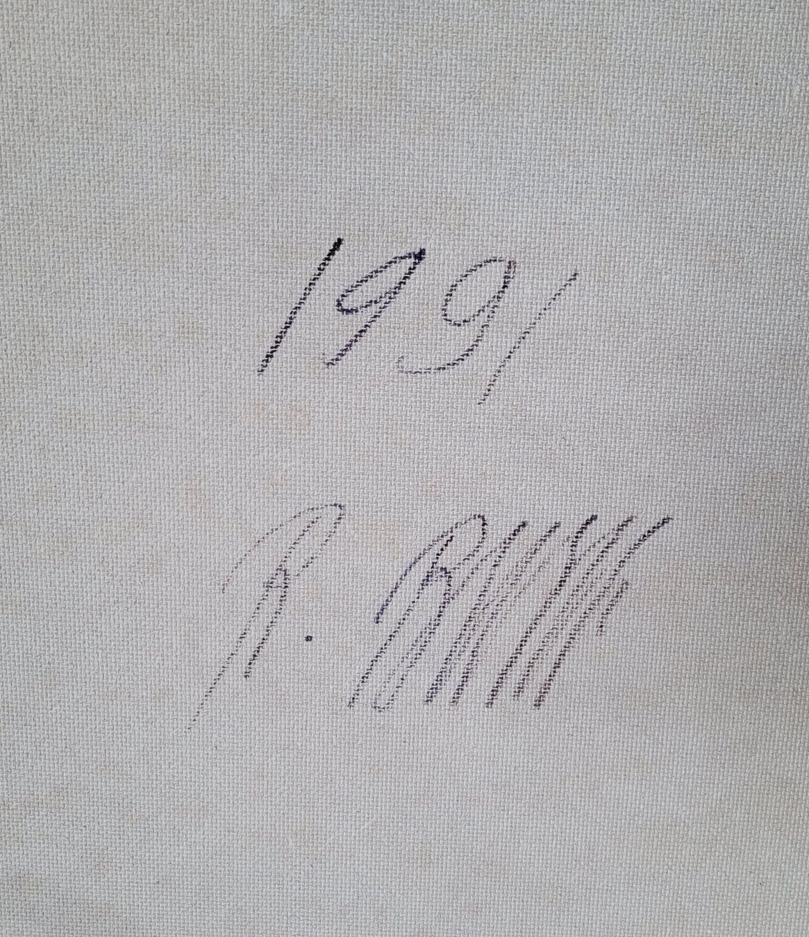 Dipinti: Tableau abstrait unique, signé au dos R. Blaise, 1991 – Usato da Bevaix venduto da pac_7gyt 2