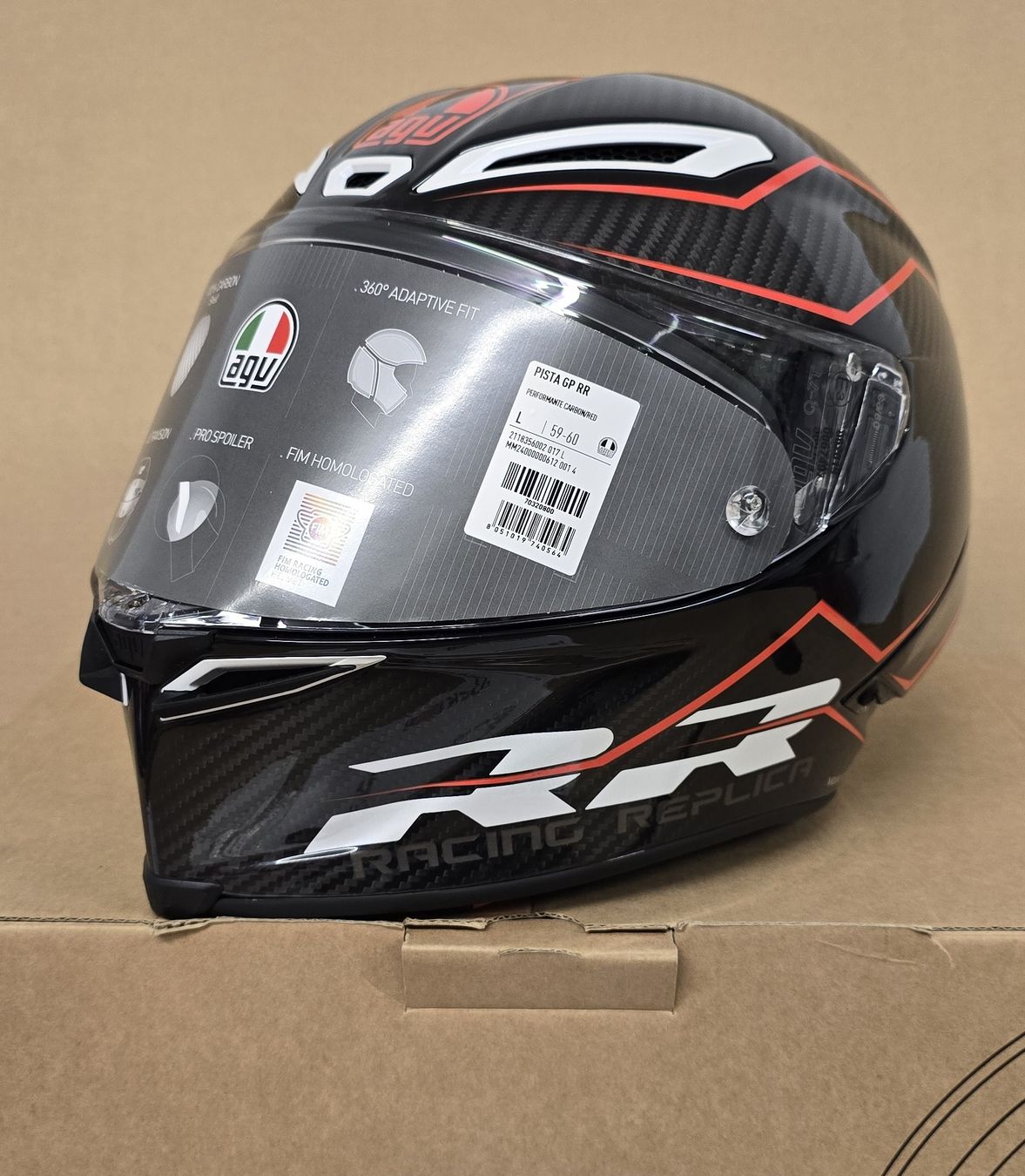 AGV Caschi & visiere: AGV Pista GP RR Performante Carbon/Red – Nuovo e nell'imballaggio originale da Spreitenbach venduto da S-G
