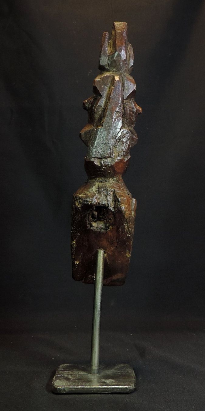 Skulpturen & Statuen: antike Holzfigur geschnitzt mit Sockel, ethnisch – Gebraucht aus Duggingen von roterbambus 2