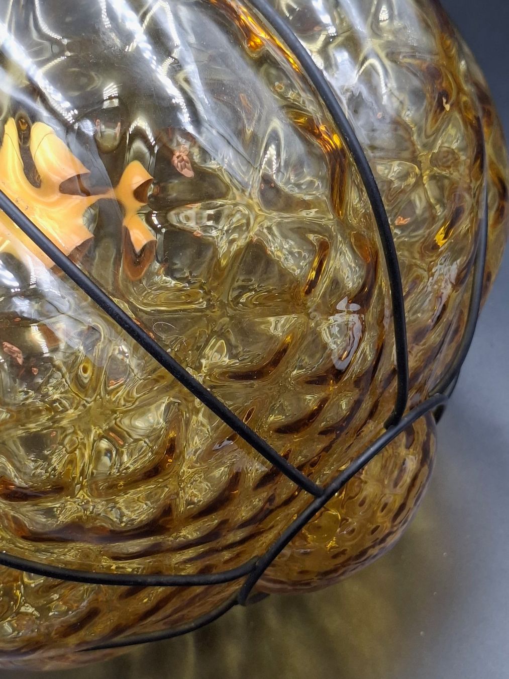 Lampadari & plafoniere: Pendelleuchte Murano Gold Glas Bernstein Stil 50er Boho Chic – Usato da Zürich venduto da bruzolda 4