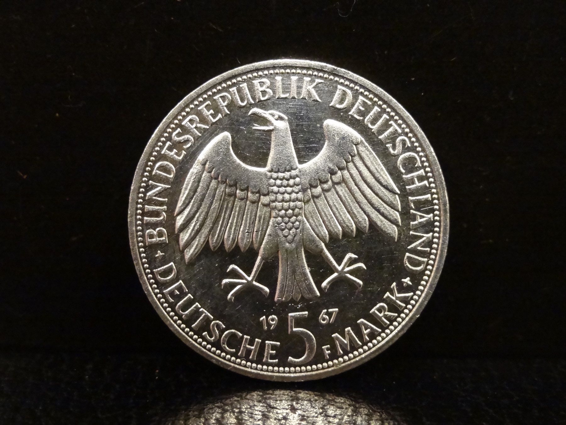 Tutti le monete: Silbermünze 5 DEUTSCHE MARK 1967 – Usato da Kerzers venduto da djstarsky73 1