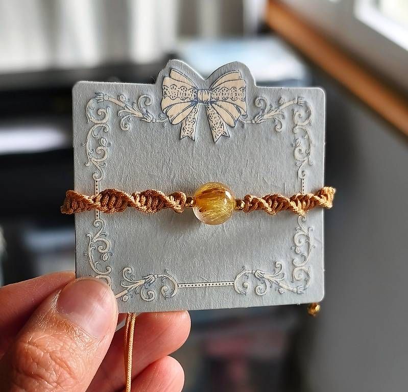 Bracciali & Braccialetti: Bracelet fait main- quartz rutilé doré – Usato da Ursy venduto da tan_8qdl