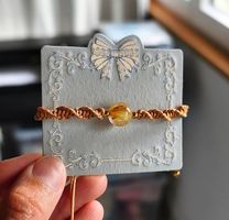 Bracelet fait main- quartz rutilé doré