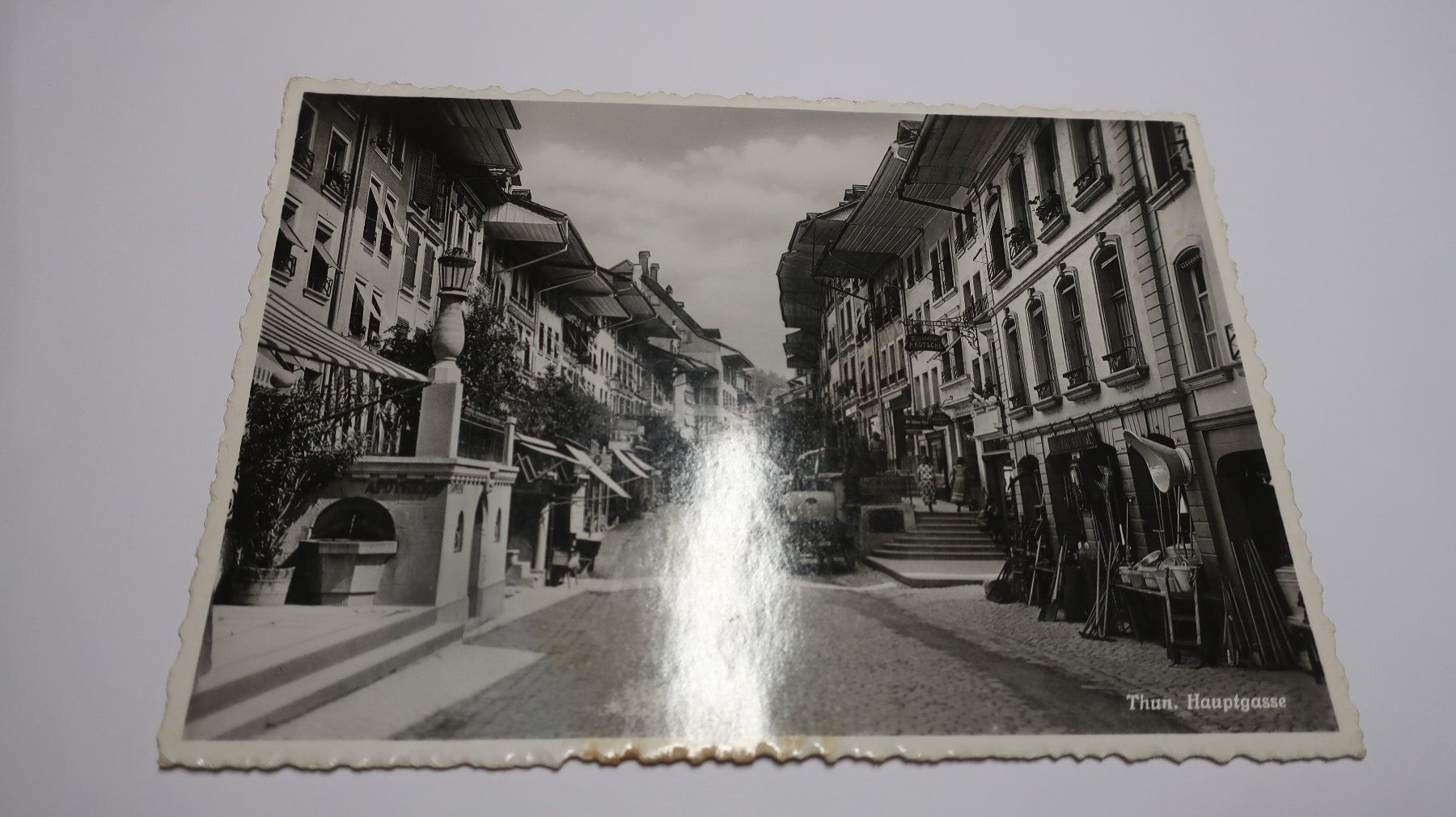 Cartoline postali: Thun Hauptgasse. Thoune  1938 – Difettoso da Cormoret venduto da Pascalll2001 3