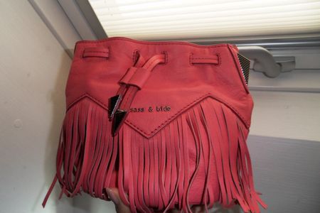 Sass & bide pink leather bag