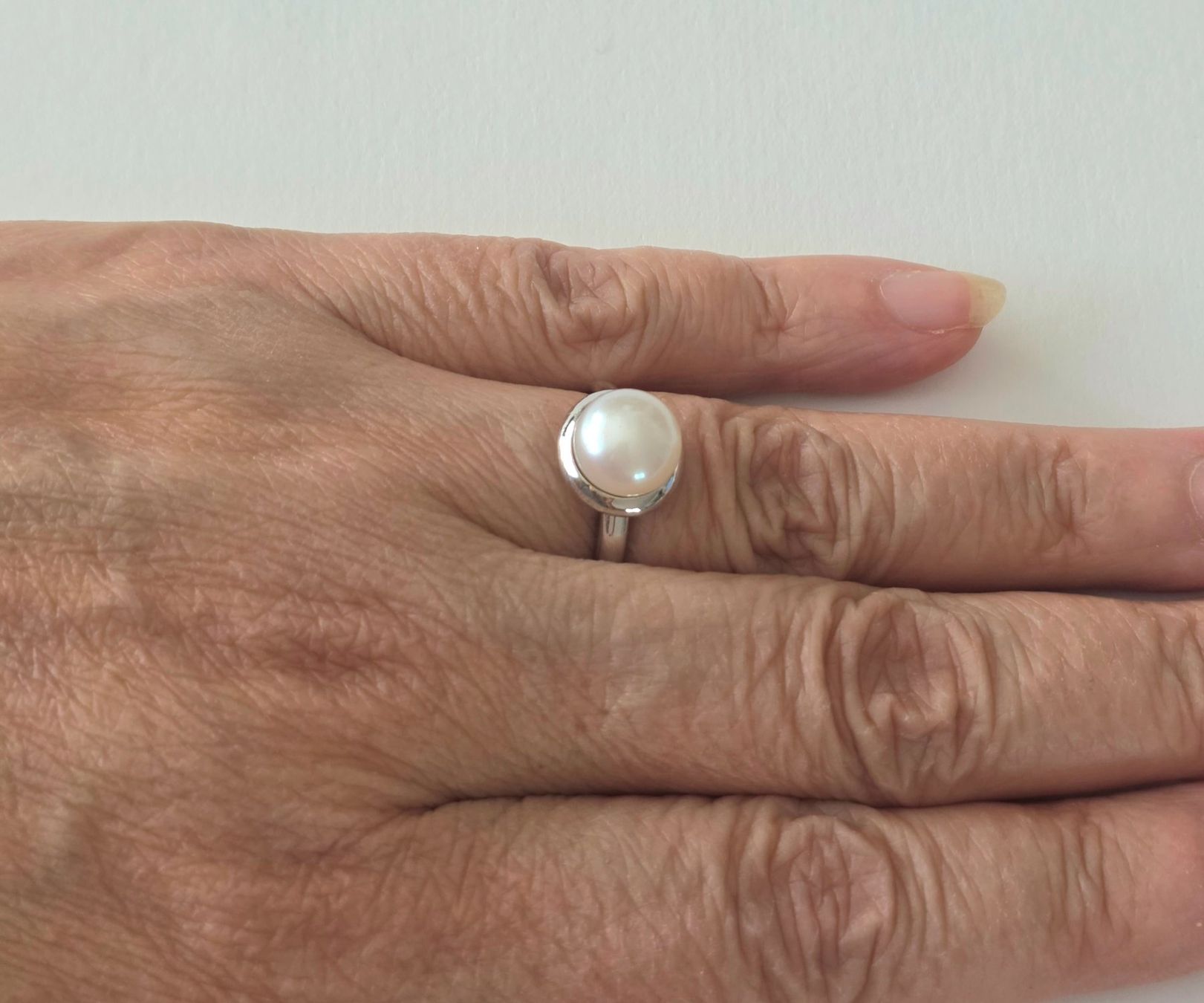 Ringe: Moderner Silber (925) Perlenring - Neu – Neu und originalverpackt aus Uetikon am See von Coralreef 7