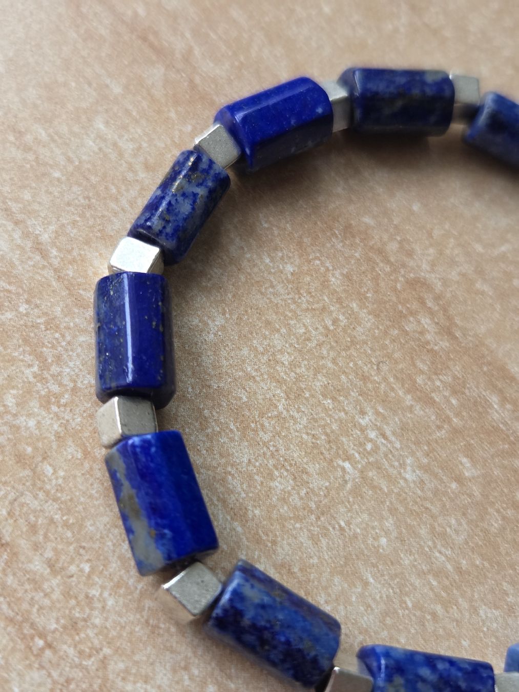 Bracciali & Braccialetti: Lapislazuli Elastarmband 18cm Neu – Nuovo (secondo la descrizione) da Winterthur venduto da katzen07 1