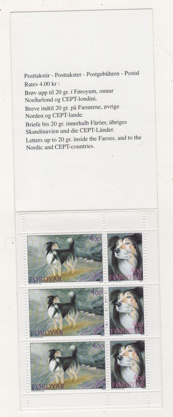 Tous les timbres: Färöer 1994 Markenheft Nr. 7 ** – Neuf (Voir description) à Remetschwil par Hofiii 1