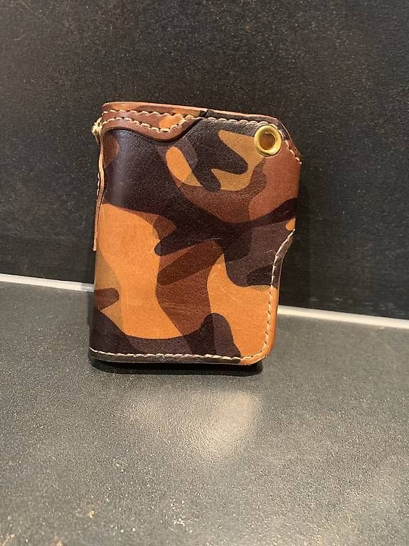 Portafogli: Leder Biker-Wallet im Camouflage-Style – Usato da Uttigen venduto da Bartolin78 2