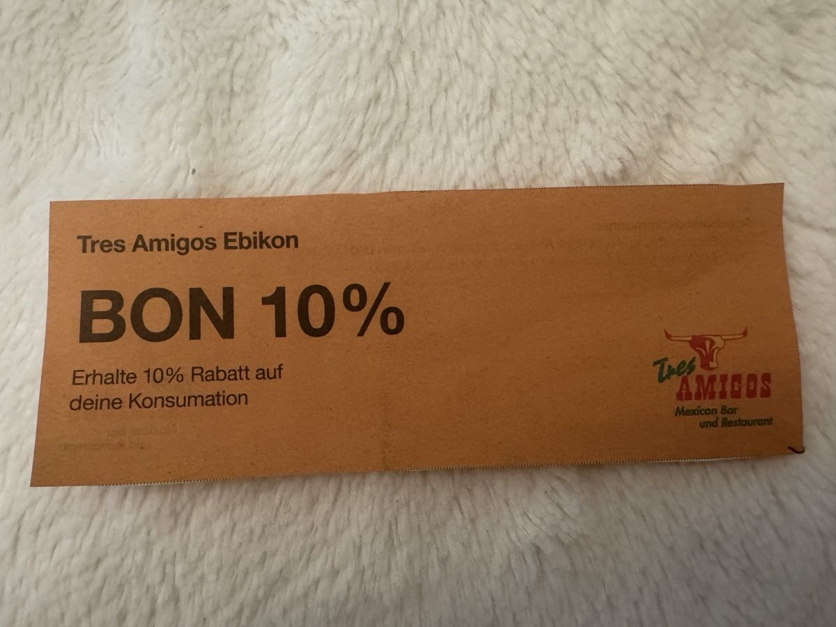 Buoni: Tres Amigos Ebikon - Rabattbon | Mall of Switzerland – Nuovo e nell'imballaggio originale da Sins venduto da sum_lv6d