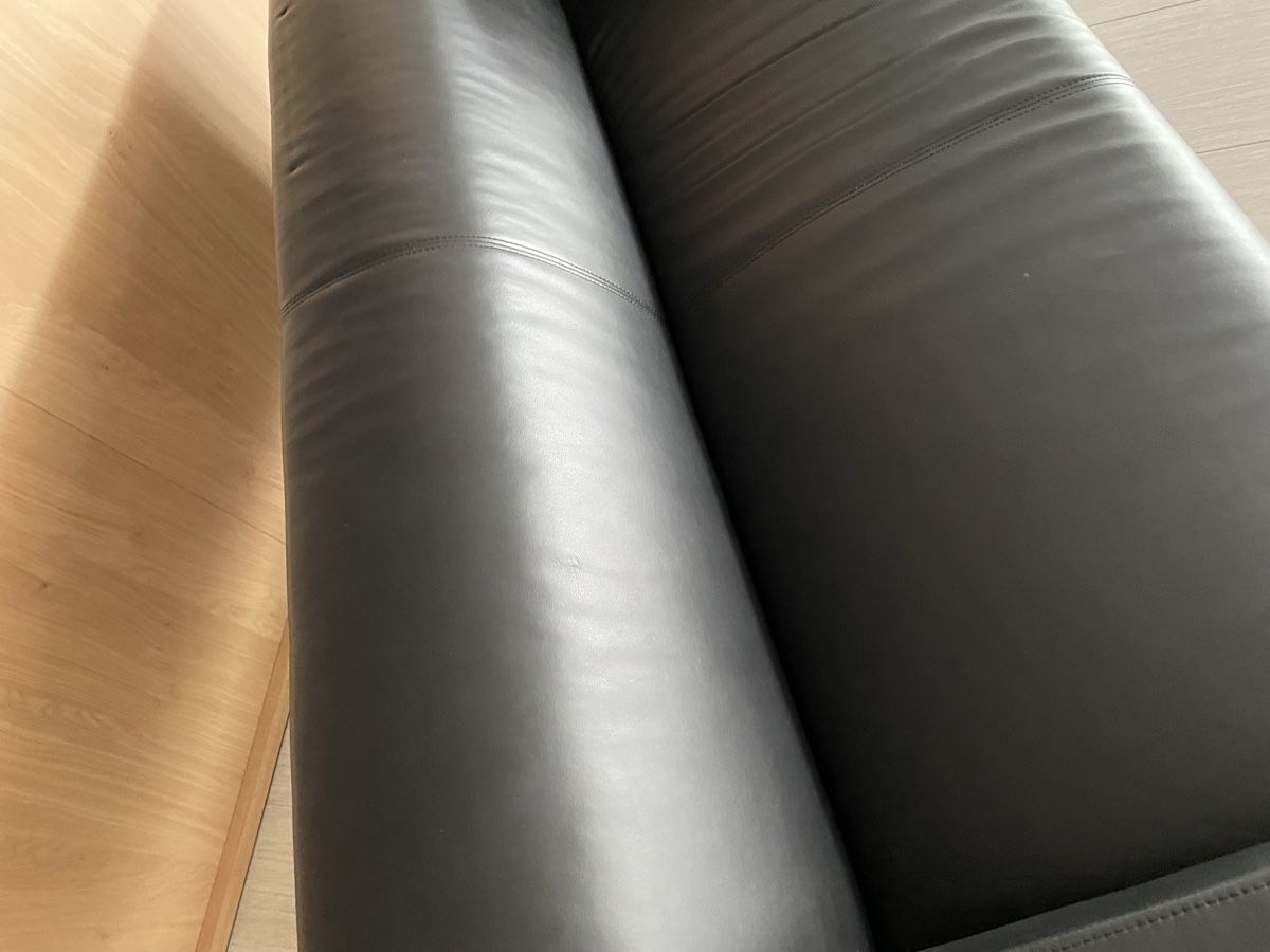 Sofas: Schwarzes Ledersofa – Gebraucht aus Hägglingen von Karin0802 9