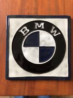 Keramik Emblem BMW glasiert 14x14cm