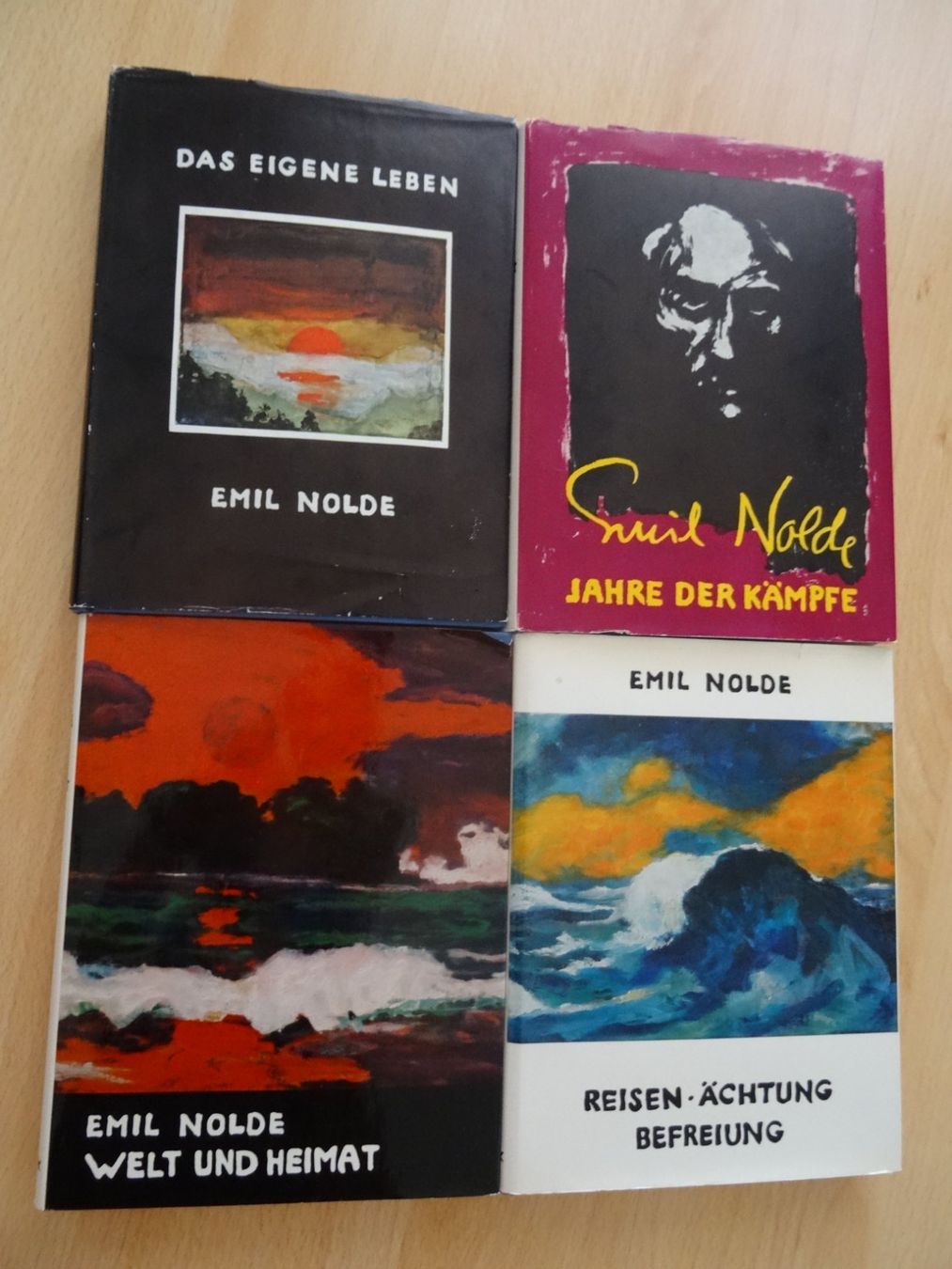 Bücher: Emil Nolde: Autobiographie in 4 Bänden – Gebraucht aus Lupfig von Buerkli20