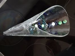 Glas TÜTE Glasi Hergiswil, Roberto Niederer, dickes Eisglas