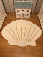 Kinderteppich Muschel Design beige weiss guter Zustand