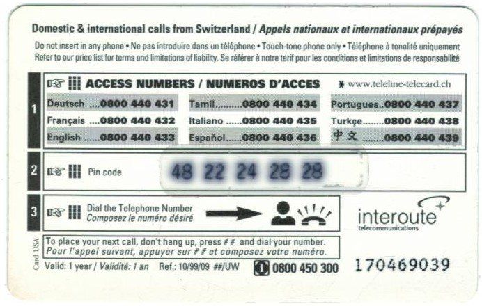 Schede telefoniche: Teleline Telefonkarte – Usato da Zürich venduto da tol_b7c7 1