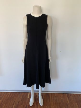 AKRIS: Neues lässiges langes schwarzes Kleid, 36, NP 990.-
