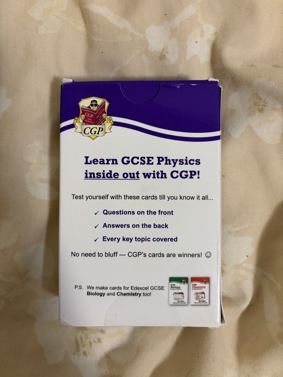 Livres: GCSE Physics Revision Cards – D'occasion à Chambésy par tiffwears7 1
