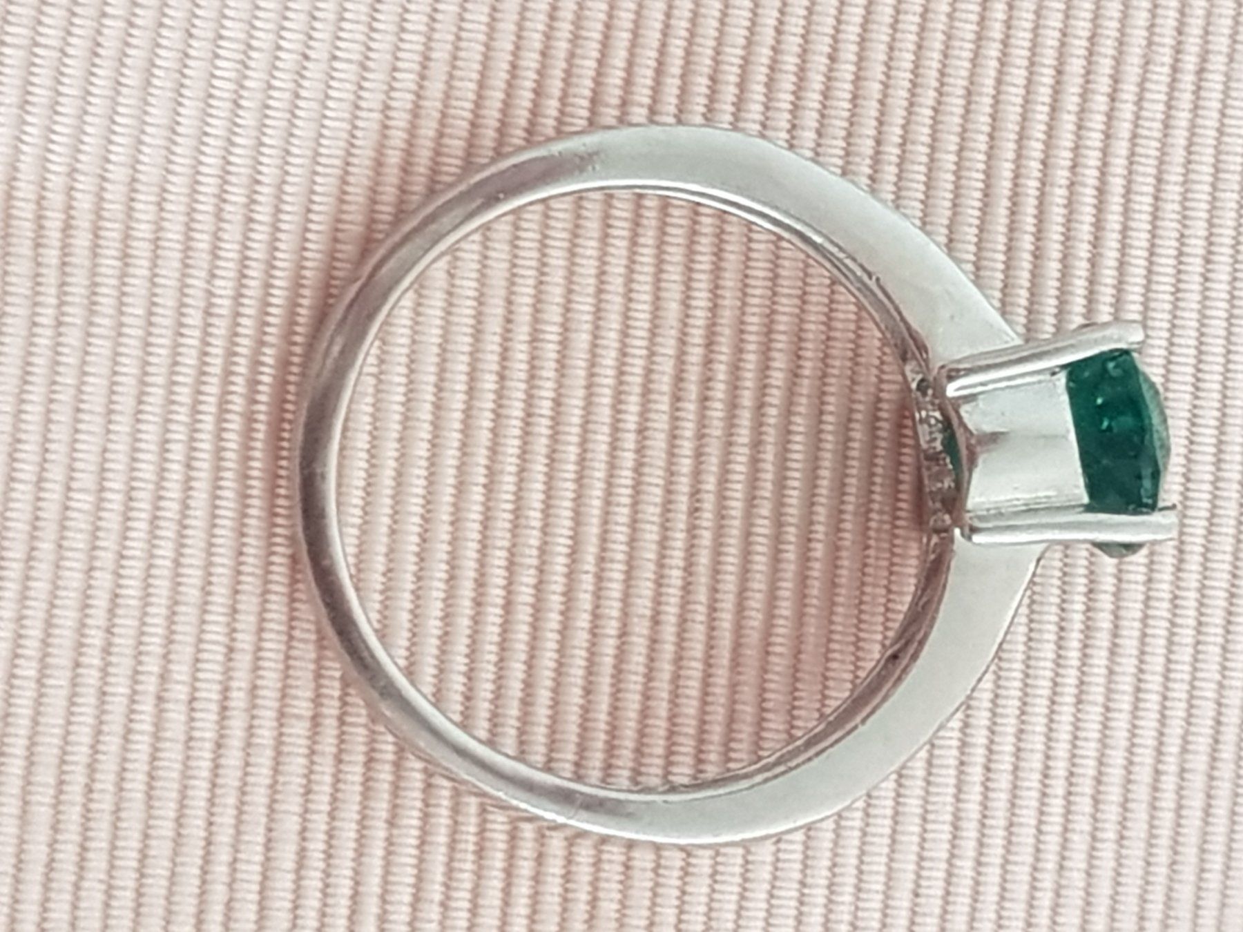 Anelli: Smaragd & Diamanten Ring Platin – Usato da Rupperswil venduto da Annet.Dann888 7