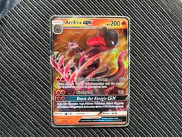 Pokemon Amfira GX Burning Shadows near Mint
