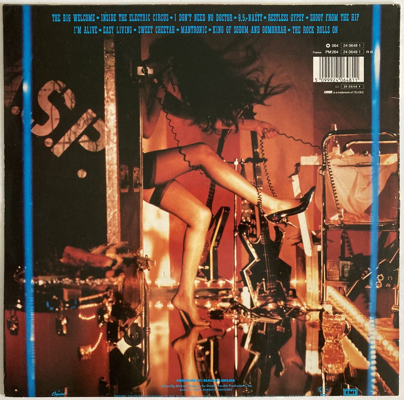 Dischi in vinile: W.A.S.P. - INSIDE THE ELECTRIC CIRCUS – Usato da Bottens venduto da hotter-than-hell 1