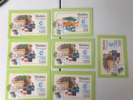 7 Ganzsachen Madeira (3000-68)
