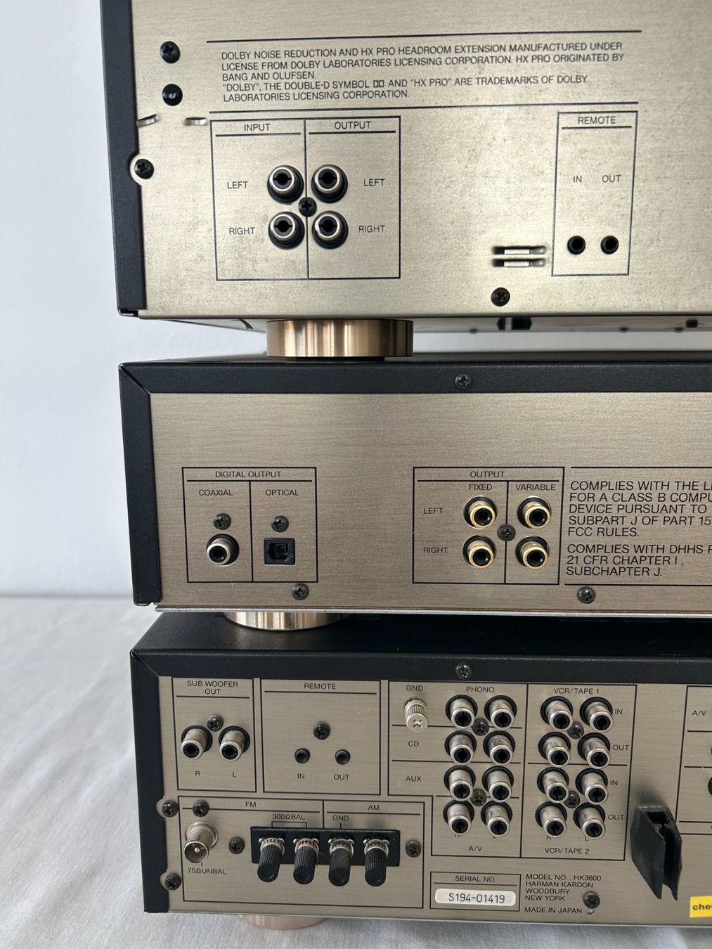 Harman-Kardon Sistemi audio & multimediali: Harman Kardon Receiver, CD & Tape deck – Usato da Dietikon venduto da mathemathis 6