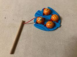 Lot de 2 jeux de pêche en bois (aimantés)