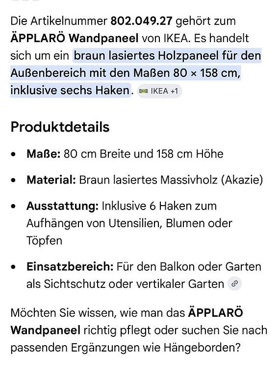 Paravents: Sichtschutz Element Neu – D'occasion à Rumisberg par mario.christen4 3
