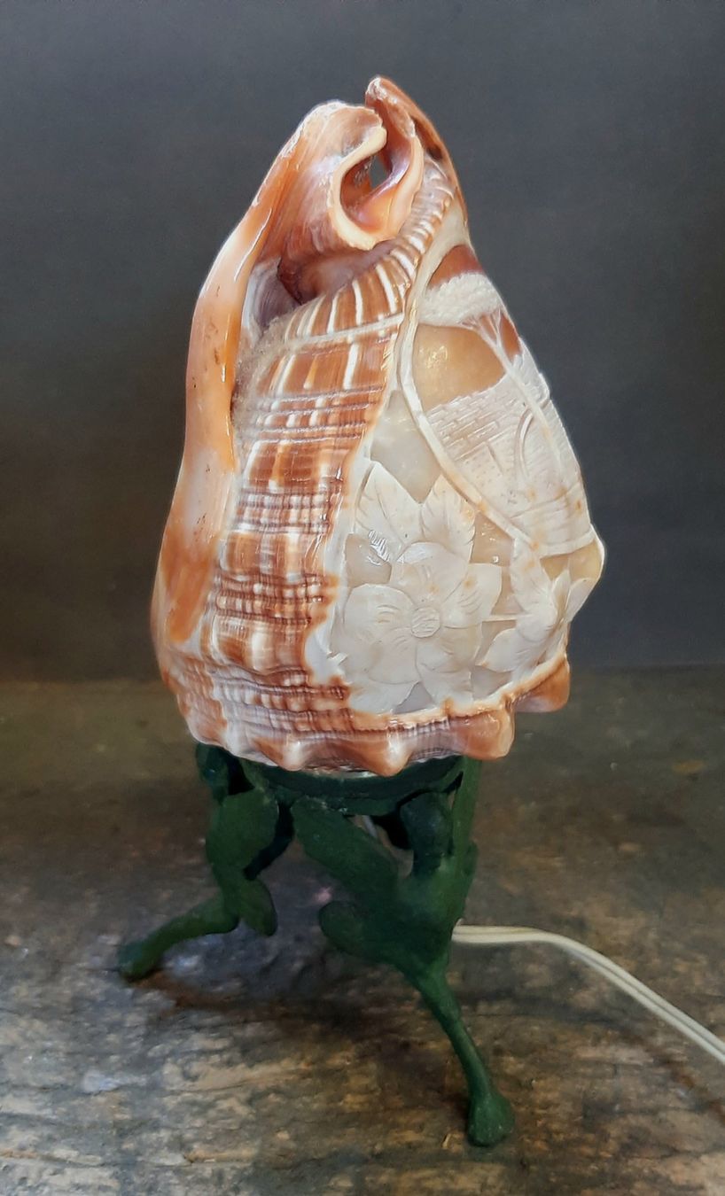 Lampen: Antike mediterrane Muschel Lampe – Gebraucht aus Arbon von torso444 2