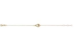 Bracelet Gelbgold 375 mit Perlmutt