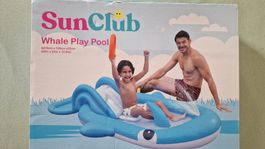 SunClub Wal-Pool Planschbecken mit Rutschbahn für Kinder