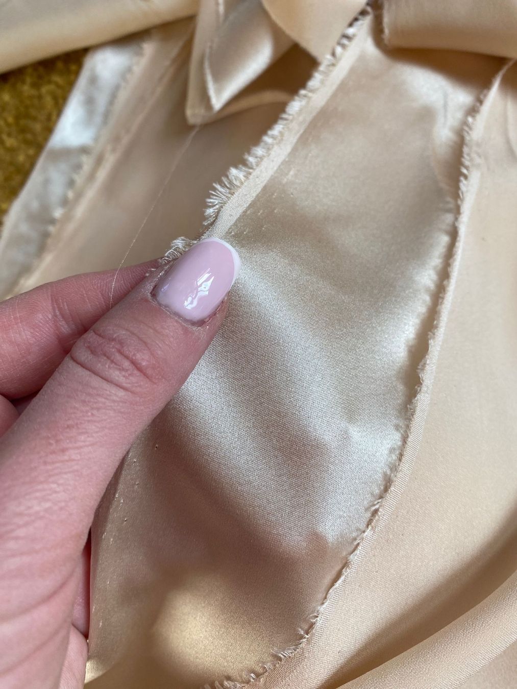 Tessuti: seiden beige, silk 100%, 3meters – Nuovo e nell'imballaggio originale da Kastanienbaum venduto da swi_8n56 3