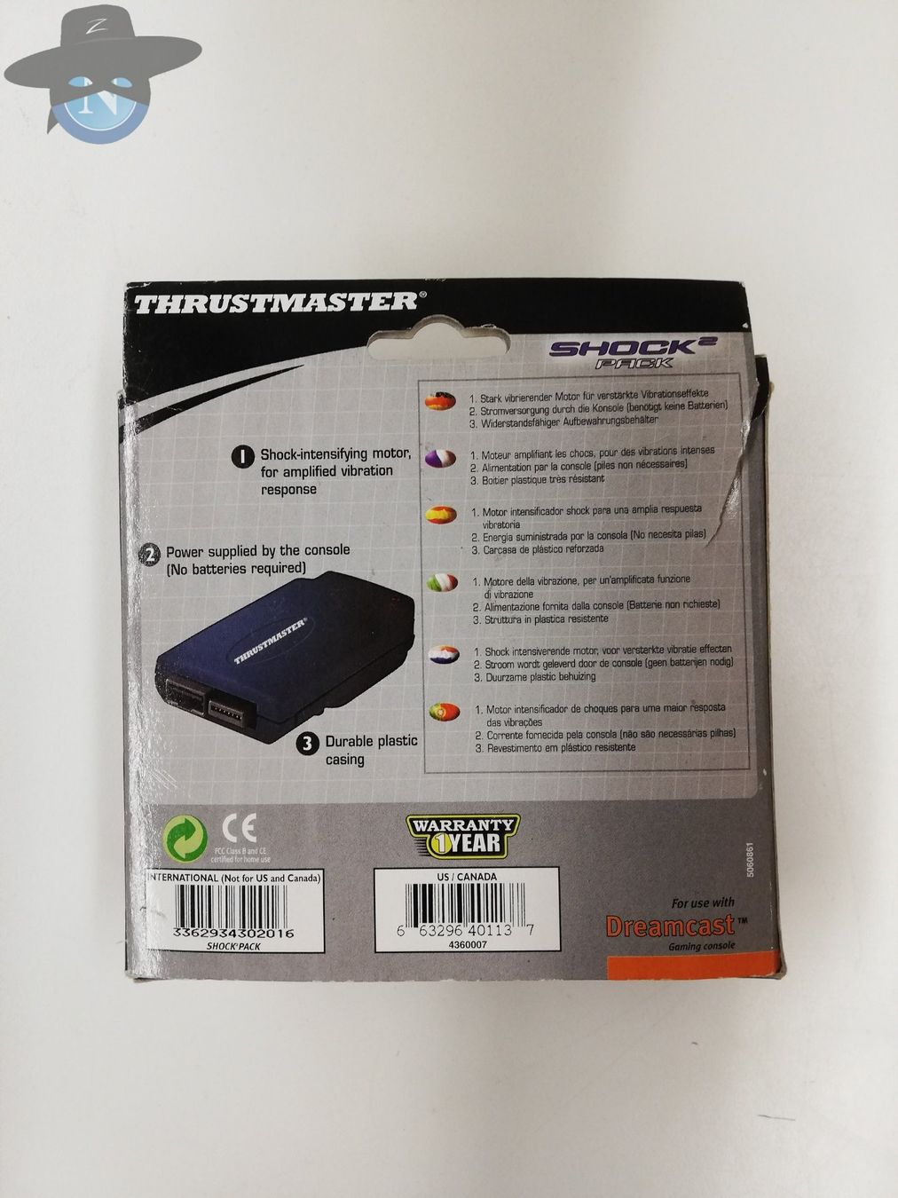 Sega Console: Rumble - Shock 2 Pack von Thrustmaster für Sega Dreamcast – Usato da St. Gallen venduto da zorro_dc 1