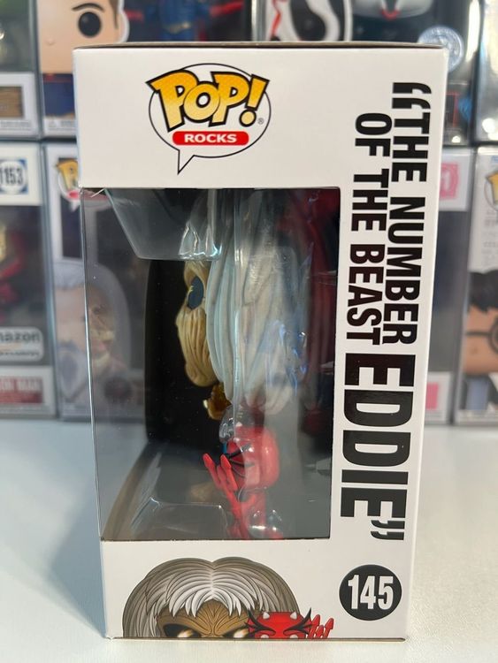 Funko Pop! Rocks – Iron Maiden Number Of The Beast (Skeleton Eddie) – Figurine Vinyle 9,5 Cm, Collector