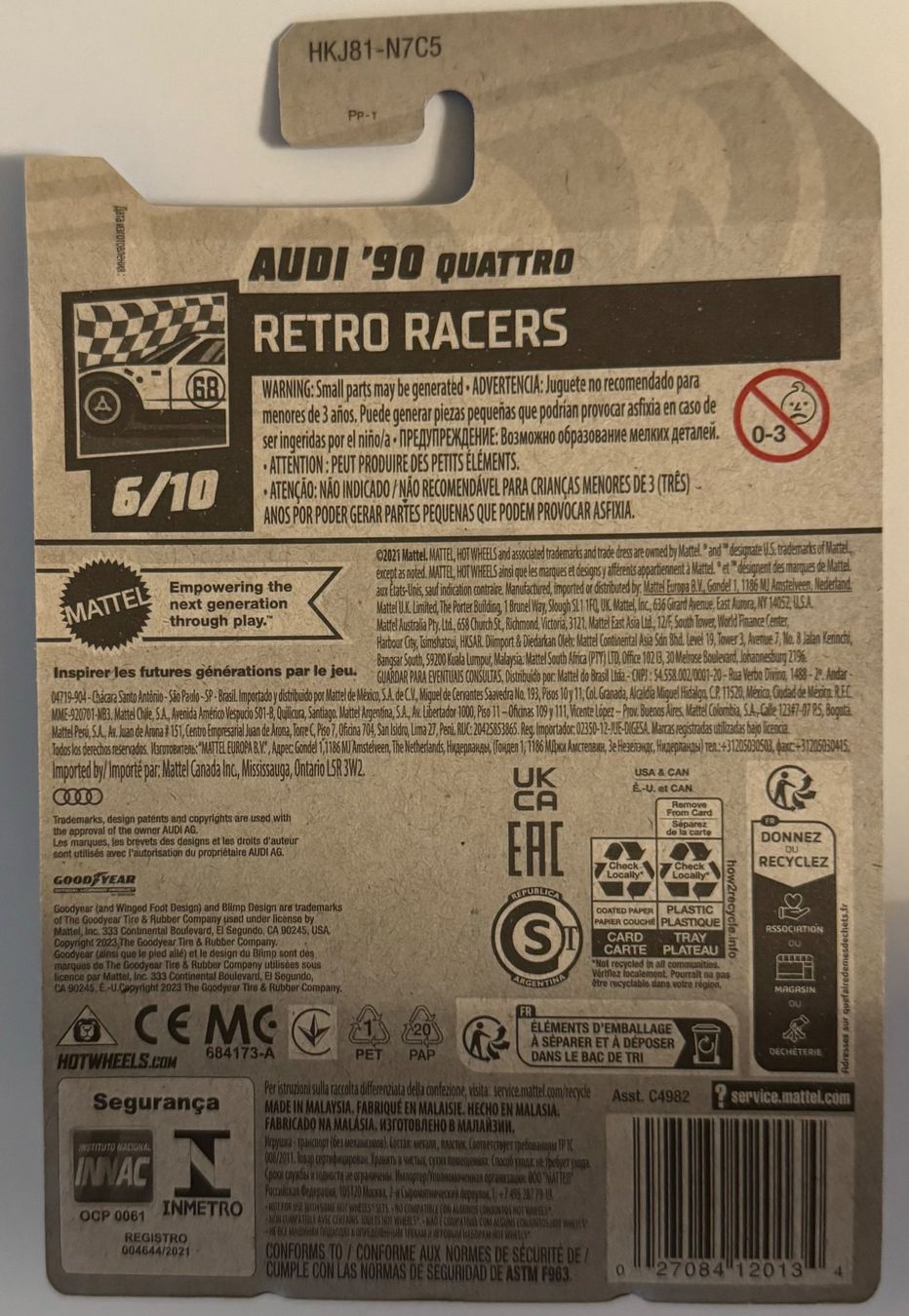 Hot Wheels Modellini d'auto: Hot Wheels AUDI 90 QUATTRO – Nuovo e nell'imballaggio originale da Spreitenbach venduto da Pariguayo 2