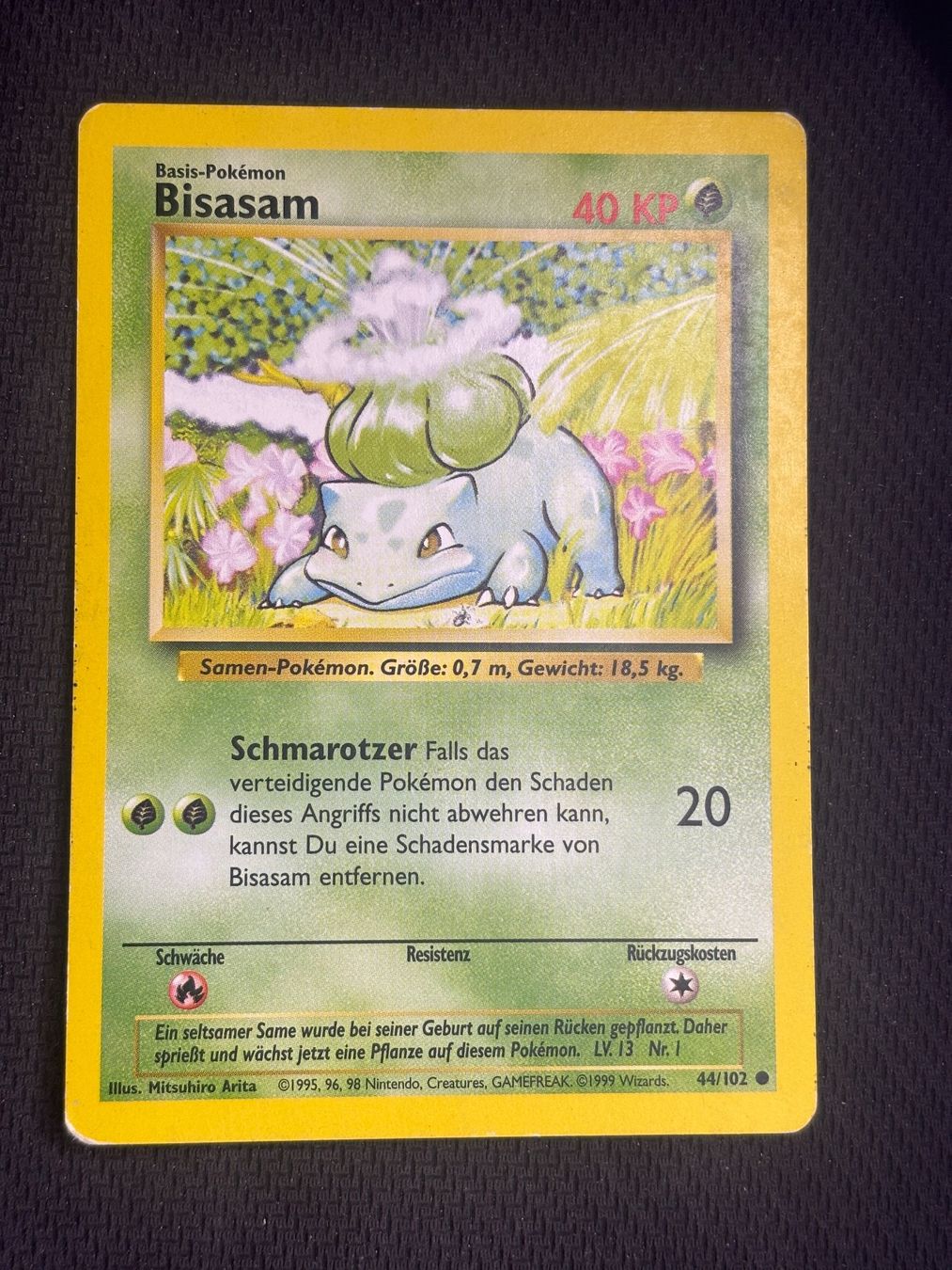 Pokémon Carte collezionabili: Pokemon Bisasam 44/102 WOTC Base Set DE – Usato da St. Gallen venduto da KantoKarten