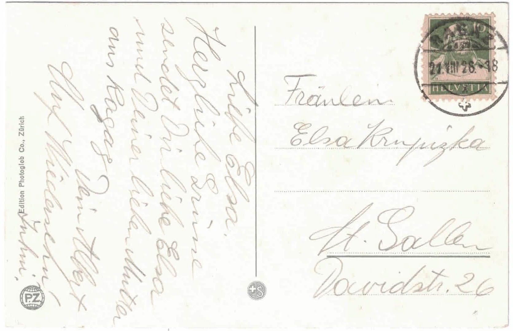 Cartoline postali: RAGAZ - Generalansicht ca. 1915 (SG) – Usato da Oberdorf BL venduto da Hopfehuepfer 1