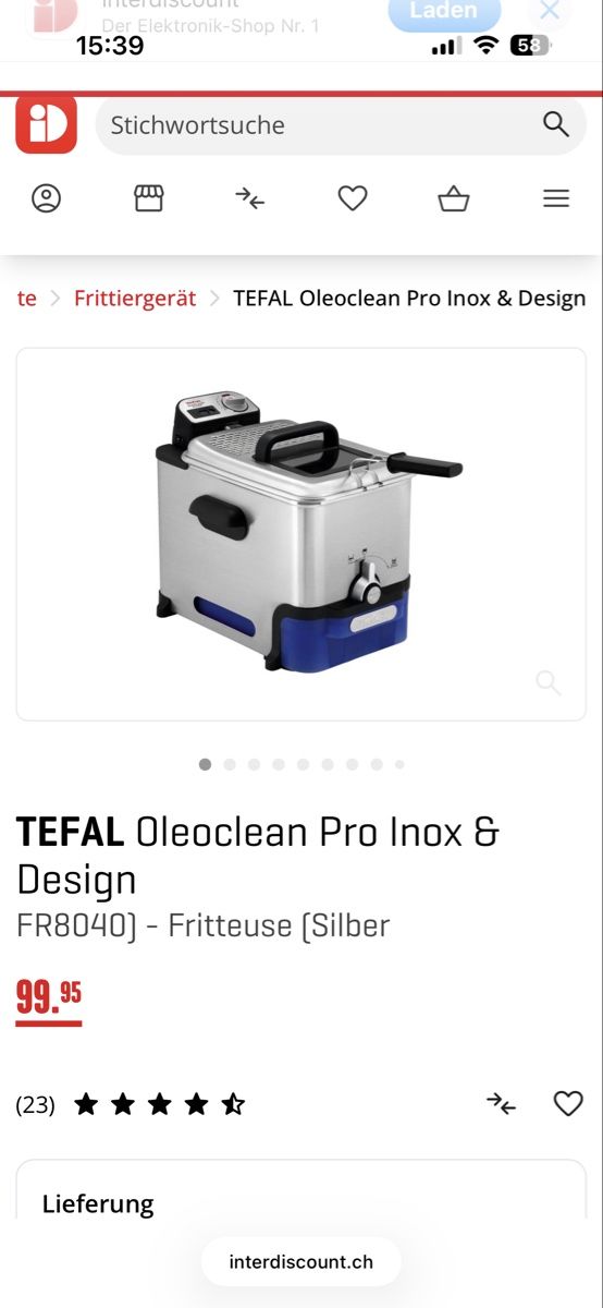 Tefal Elettrodomestici da cucina: Tefal Oleoclean Fritteuse – Nuovo (secondo la descrizione) da Bern venduto da Shininglove 6