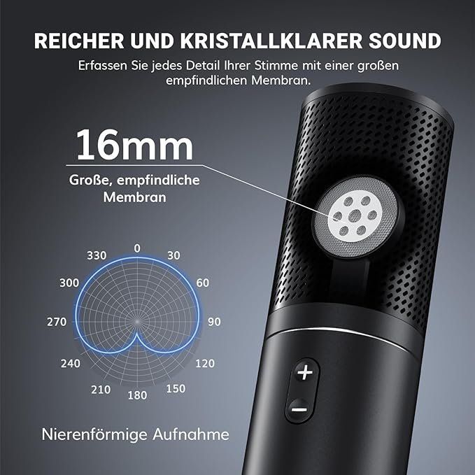 Microfoni: USB Gaming Mikrofon Kondensator Microphone Brodcasting Mic – Nuovo e nell'imballaggio originale da Zürich venduto da Novamart 1