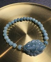 🦊 Fu.EdelStein ARMBand aus JADE Handgefertigt ...Harmonie S