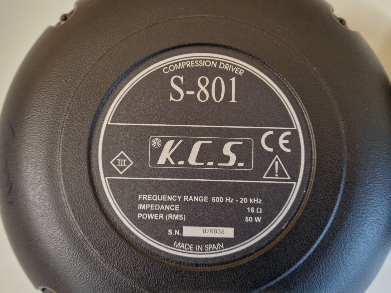Haut-parleurs: Hochtontreiber K.C.S. – D'occasion à Homberg b. Thun par Pro_speaker 2