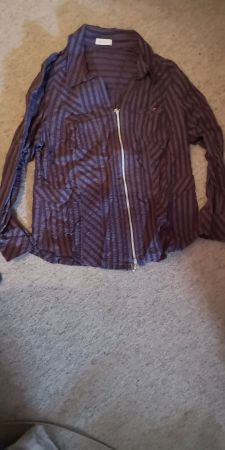 Bluse mit Reisverschluss Gr. 44