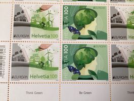16x 1.- Briefmarken Frankatur Ökologie in Europa 2016