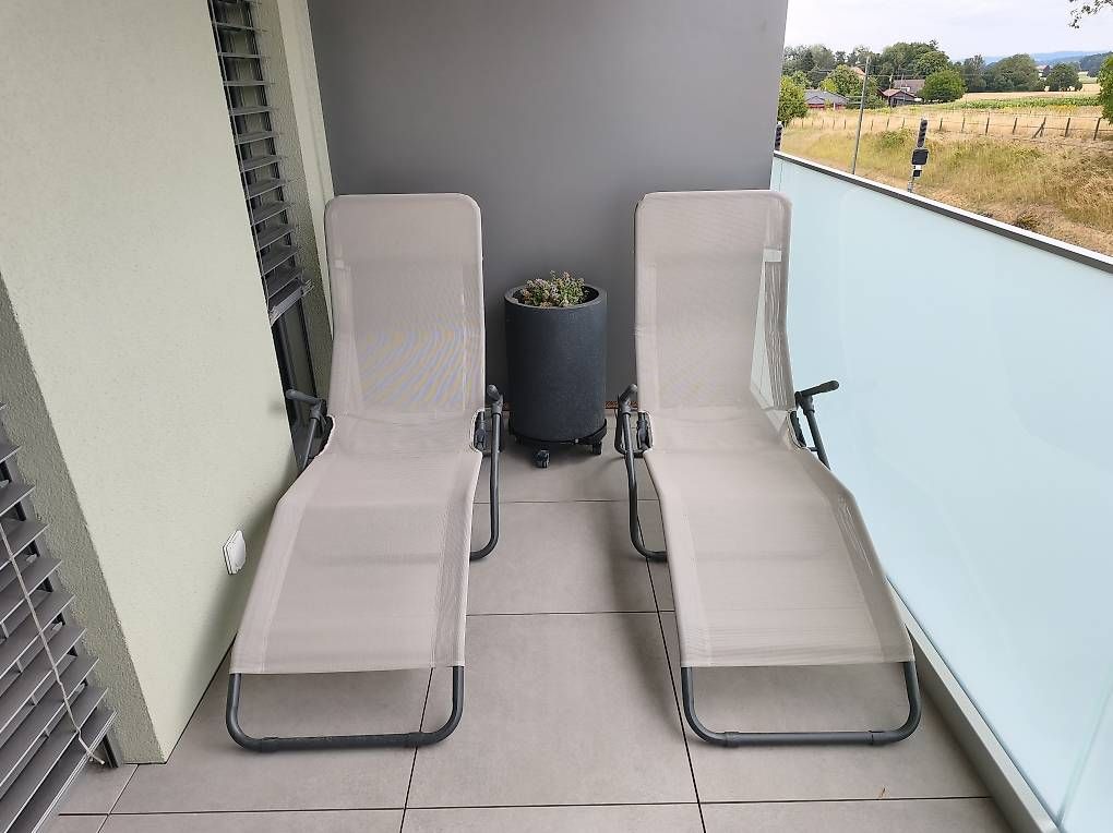 Sedie a sdraio: Relax Liege Stühle beige 2er Paket  – Usato da Jegenstorf venduto da Glasi100