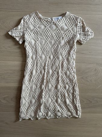 Jolie robe Coachella hippie blanc cassé taille M dentelle