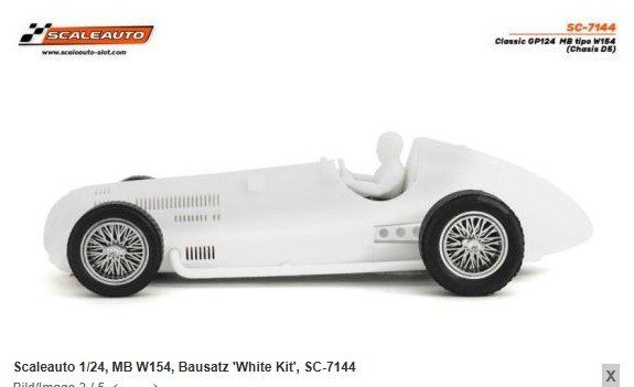 Rennbahnen: SC-7144 Scaleauto 1/24, MB W154, Bausatz 'White Kit', – Neu und originalverpackt aus Bettlach von Qwert12 2
