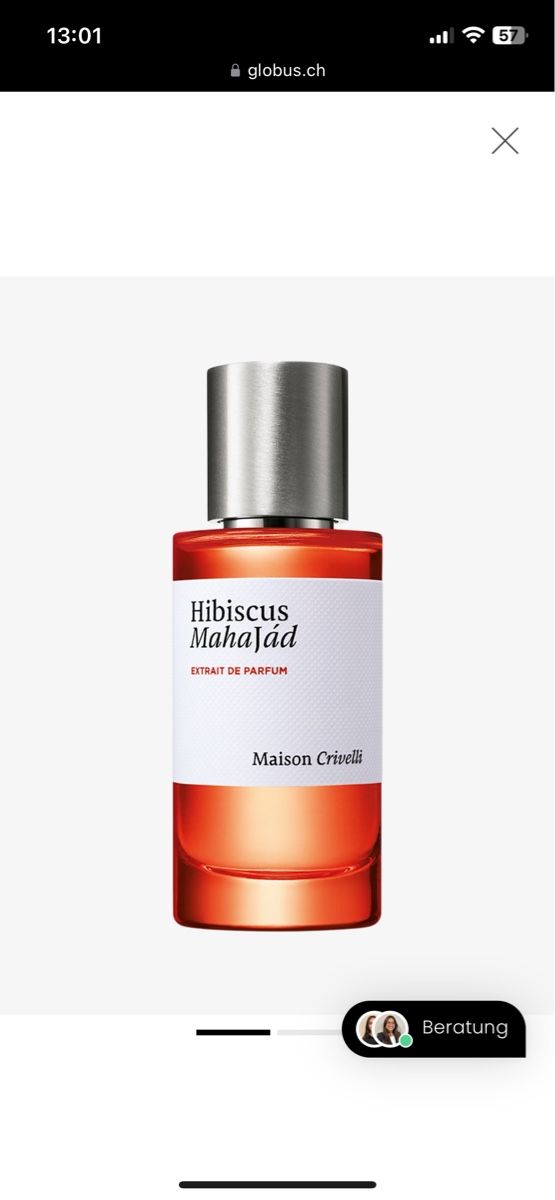 Profumi & Eau de Toilette: Maison crivelli, hibiscus mahajad, extrait, 2ml Abfüllung – Usato da Buchs AG venduto da Genius5