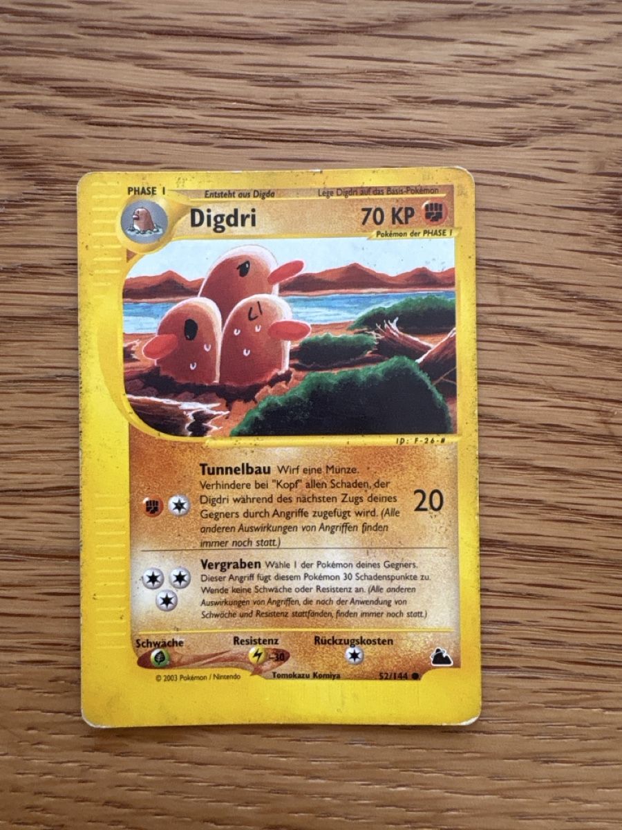 Pokémon Sammelbilder & Trading cards: Pokemon, Digdri, Skyridge – Gebraucht aus Zürich von el_marcel